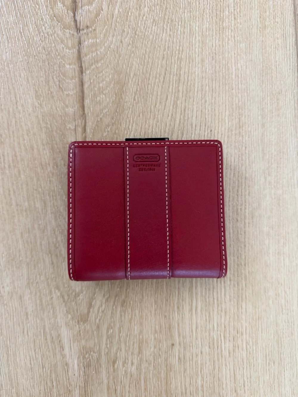 Coach Burgundy Wallet. Used lightly.